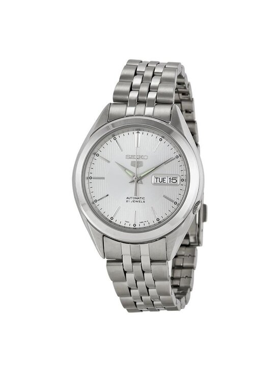 NWT Seiko 5 Automatic Silver Dial Men\'s Watch